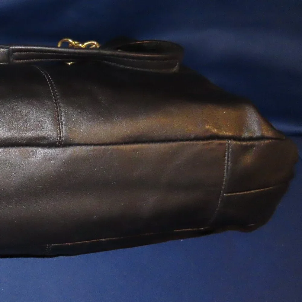 COACH Ashley Leather Handbag -Black - Picture 2 of 13